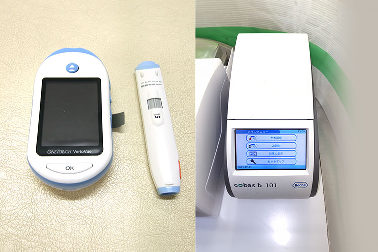 血糖、HbA1c 迅速測定装置